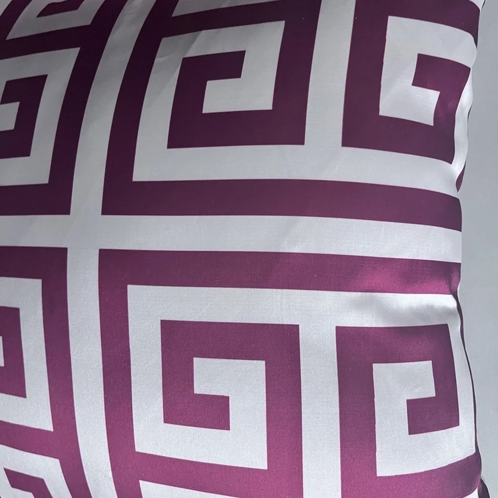 Red Stripped Decorative  Throw Pillows  Set of 2